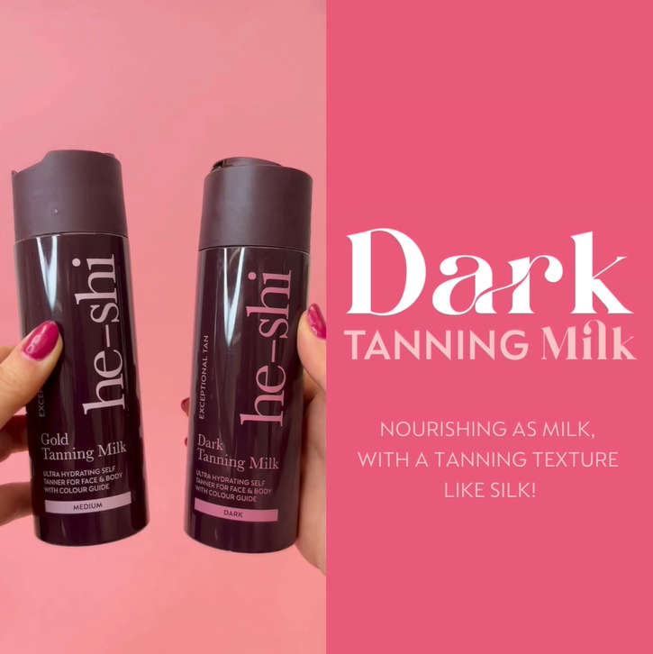 Video showing how to apply Dark Tanning Milk. The steps featured in the video are as follows:
Step 1 - Grab your velvet tanning mitt and carefully apply your tan to the mitt
Step 2 - Apply tan in circular motions. Use the colour guide to ensure your tan is streak free and flawless
Step 3 - When tanning tricky places use our flawless Tanning Brush
Step 4 - Allow to dry and develop for 6 to 8 hours
